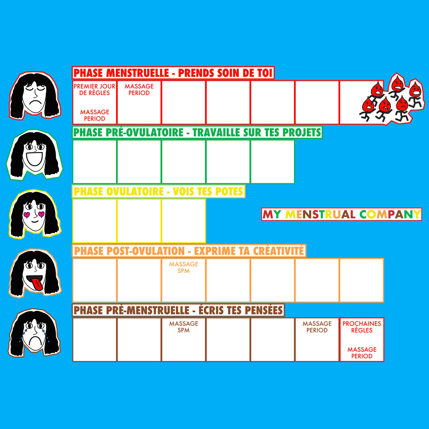 CALENDRIER MENSTRUEL
